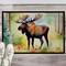Edge Collections - 24" x 36" - Multicolor - Moose Welcome Doormat for Indoor and Outdoor - 1 Piece